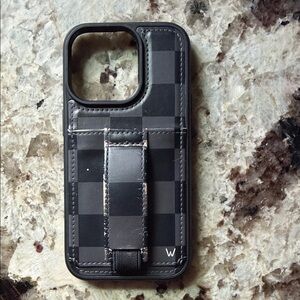Black Checkered iPhone 14pro Phone Case